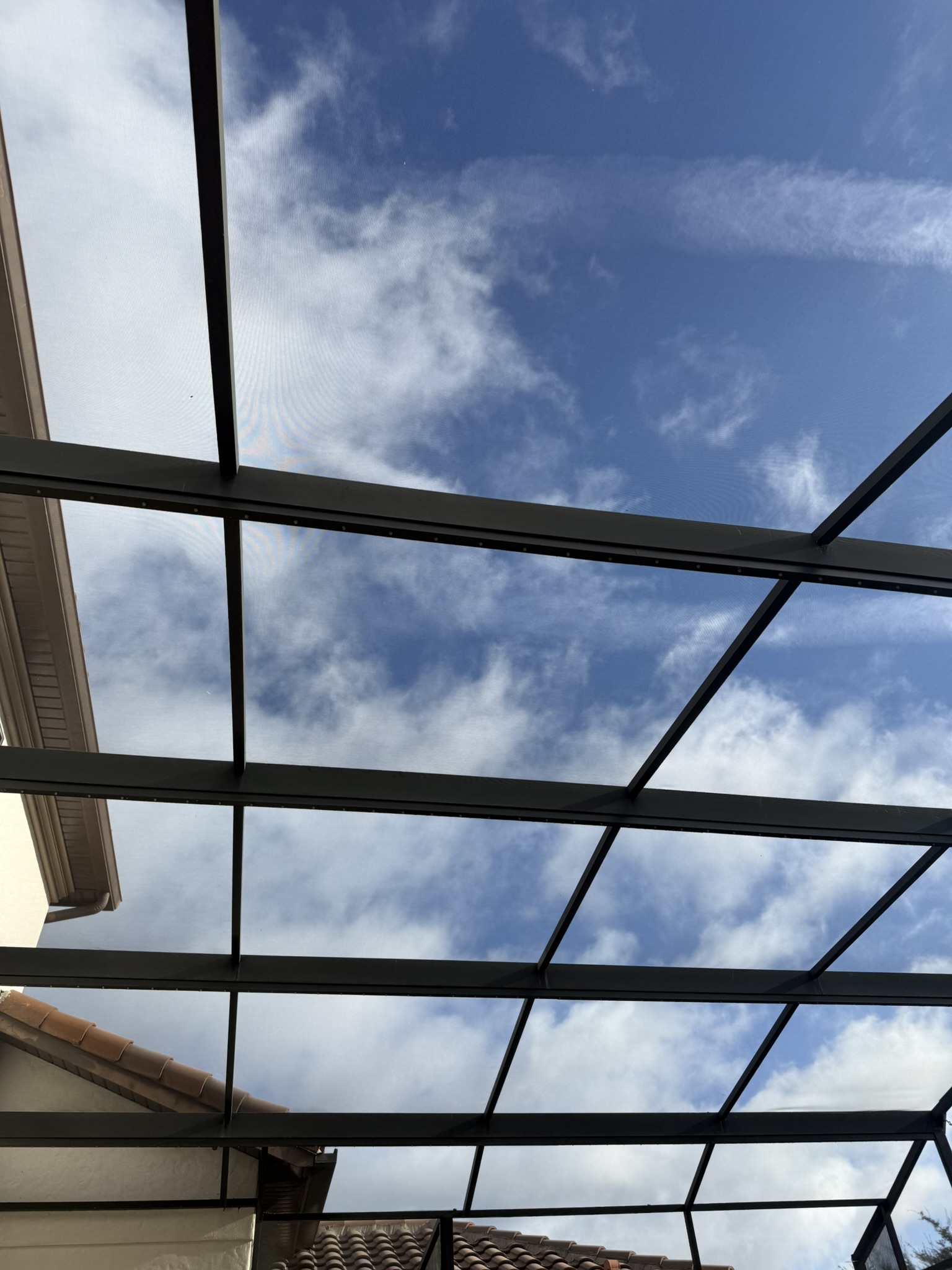 Cape Coral pool screen repair materials. Screen mesh and enclosure panels for lanai and pool cage repair